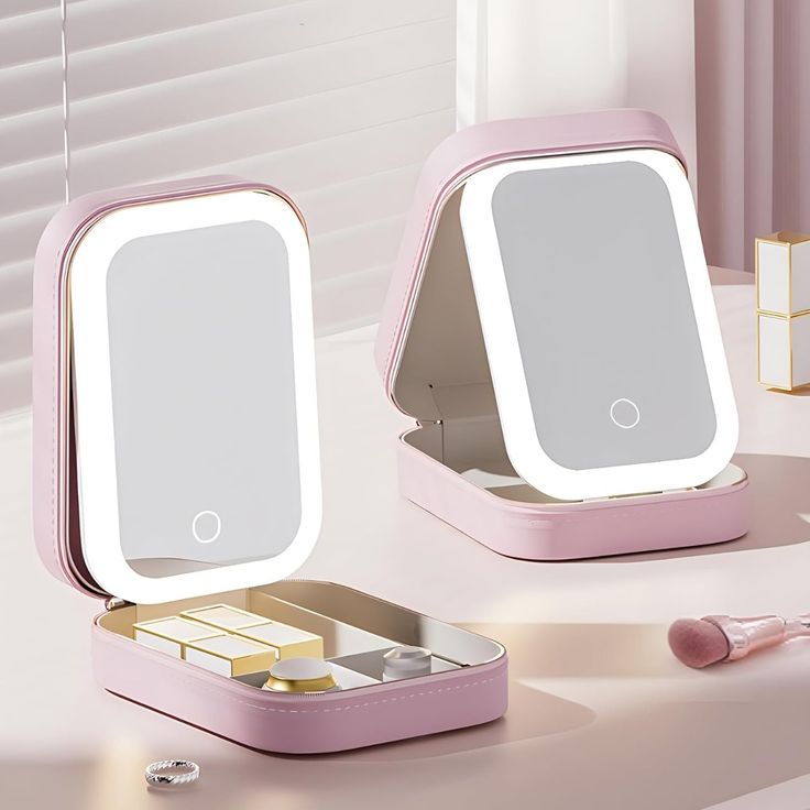 Jwellery box with led mirror